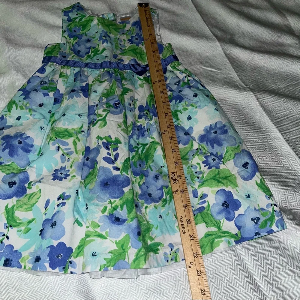 Gymboree Blue‎ Floral Sleeveless Dress 4T